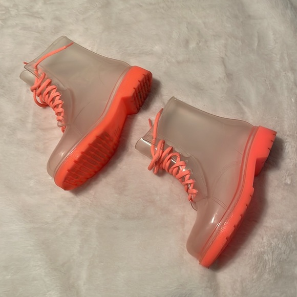 Pink & Clear Workboots - Size 6 - Picture 3 of 9